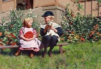 Children with cat