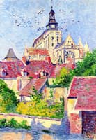 Gisors Cathedral, View from the Fossé aux Tanneurs