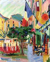 A Plaza in Bastia, July 14th