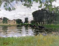 Boats on a Pond