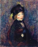 Head of a Girl, Feather in Turban