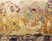 Figures and Deer
