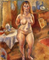 Standing Nude in the Studio