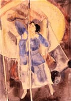 Woman Punching Bag