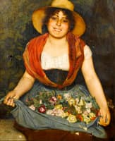 Tuscan Flower Girl