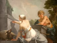 The Origin of Painting: Dibutades Tracing the Portrait of a Shepherd