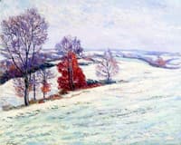 Snow at Crozant