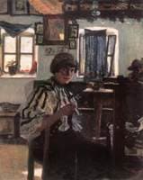 Sokatz Woman Embroidering