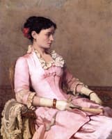 Portrait of a Woman in Pink