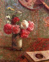 Flower with Japanese Fan