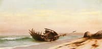 Old Wreck near Newport, Rhode Island