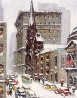 Looking Down Fifth Avenue, Winter, New York
