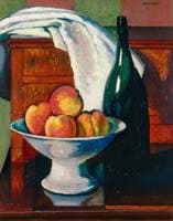 Still Life with Fruit and a Bottle