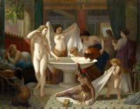 Jeunes femmes au bain