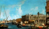 Venice, A View of the Molo from the Bacino Di San Marco with the Piazzetta and the Entrance to the G
