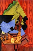 Violin and Playing Cards