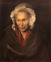 Portrait of a demented woman