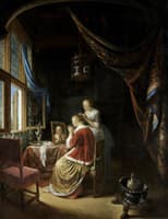 A Young Woman at her Toilet