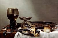 Still life with a roemer and watch