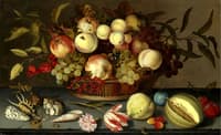 Still Life of Peaches, Apples, Grapes, Cherries, etc.