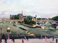 The Pont Neuf and the Ile de la Cite, Paris
