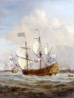 The 'St Andrew' at Sea in a Moderate Breeze