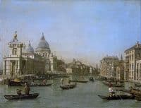 The entrance to the Grand Canal at the Punta della Dogana and Santa Maria della Salute