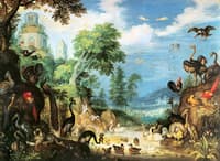 Landscape with Birds