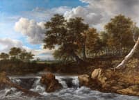 Landscape with waterfall
