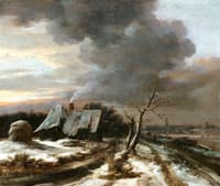 A Winter Landscape with a View of the River Amstel and Amsterdam in the Distance