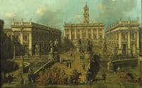 View of Rome: The Piazza del Campidoglio and the Cordonata