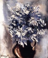 Bouquet of Blue and White Flowers