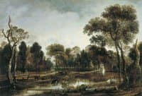 Wooded River Landscape