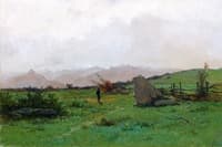 Landscape with Hiker