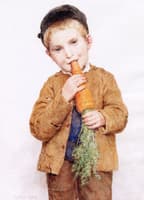 Little Boy with Big Carrot