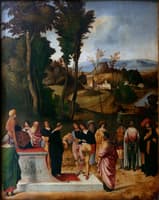 Moses undergoing Trial by Fire