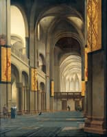 The nave and choir of the Mariakerk in Utrecht