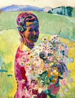 Lady with Flowers