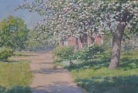 House with fruit trees