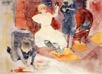 Scene after Georges Stabs Himself with the Scossors (2nd Version)