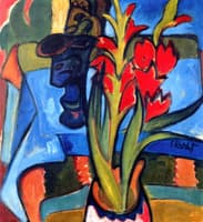 Still Life with Red Flowers
