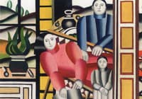 Three Figures in a Garden
