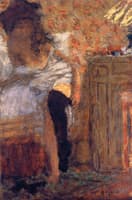 Woman Putting on Her Stockings