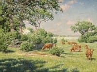 Grazing cows