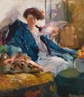 Lady with a Fan