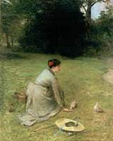 Feeding Pigeons