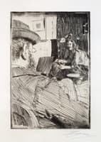 Albert Besnard and His Model