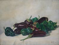 Peppers and eggplants