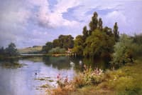 A Reach at the Thames Above Goring