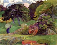 Two Laundresses by a Waterfall